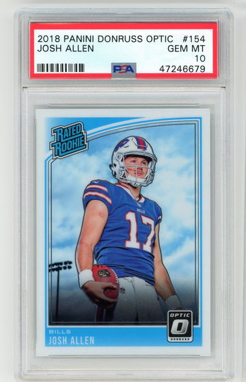 2018 Panini Optic Josh Allen Rookie PSA 10