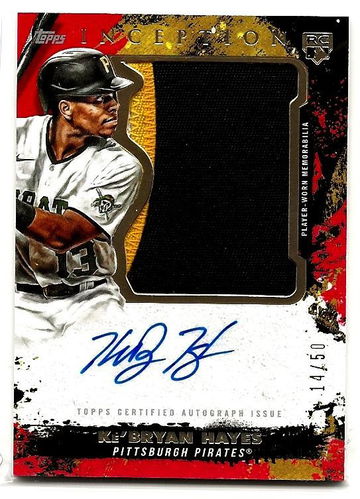 2021 Topps Inception Ke'Bryan Hayes Autograph Jumbo Patch RPA #14/50