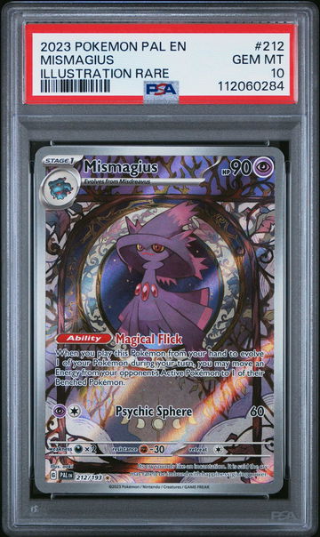 2023 Pokemon Scarlet and Violet Paldea Evolved Illustration Rare Mismagius #212 PSA 10