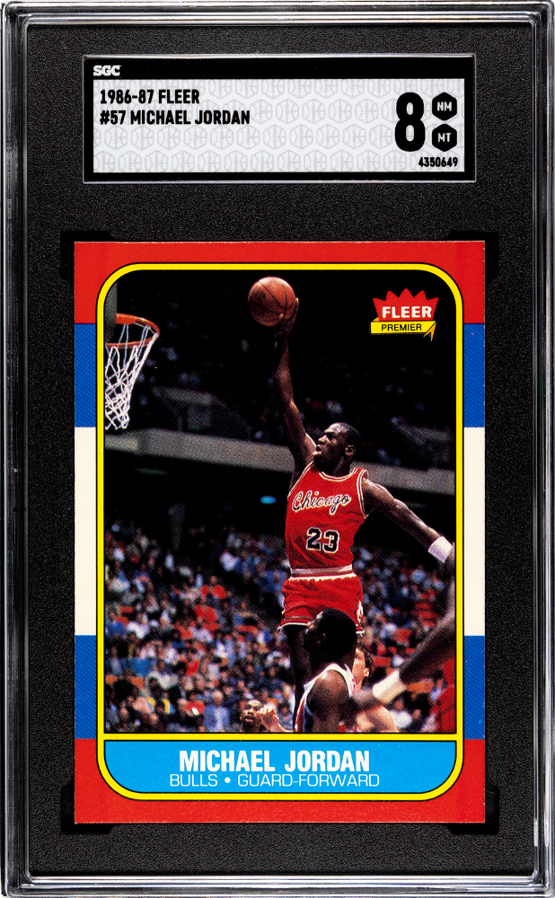 1986-87 Fleer Michael Jordan #57 SGC 8
