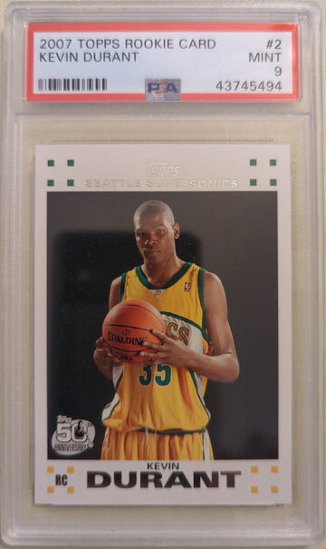2007 Topps Kevin Durant PSA 9