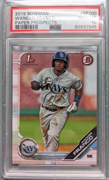 2019 1st Bowman Wander Franco PSA 10 #BP100
