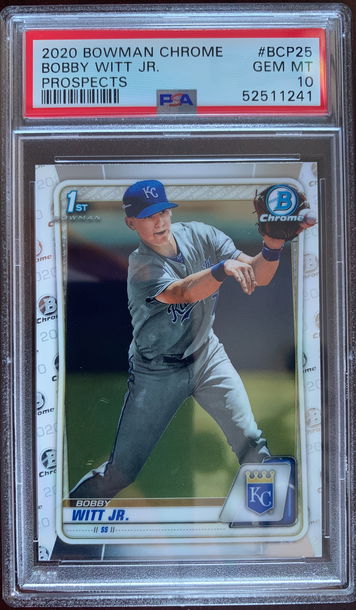 2020 Bowman Chrome Bobby Witt Jr. PSA 10 Gem Mint