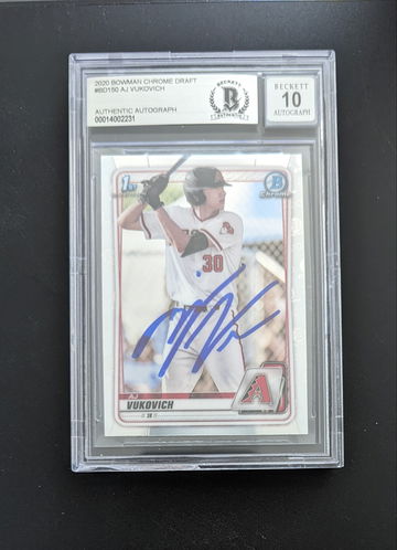 A.J. Vukovich 2020 Bowman Chrome 1st!