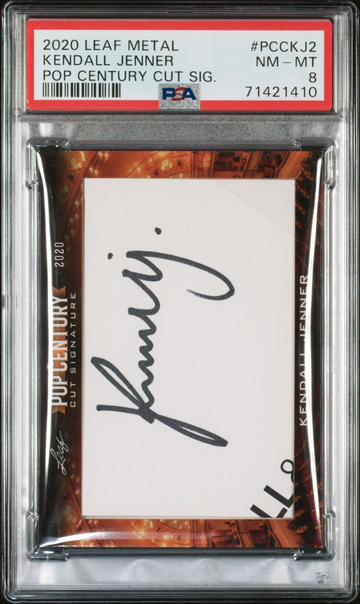 2020 Leaf Metal Kendall Jenner Cut Signature