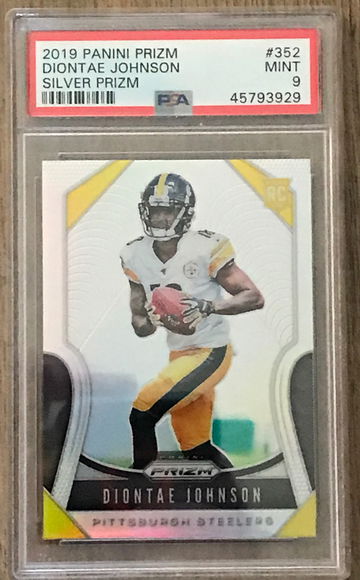 Diontae Johnson Prizm Silver PSA 9
