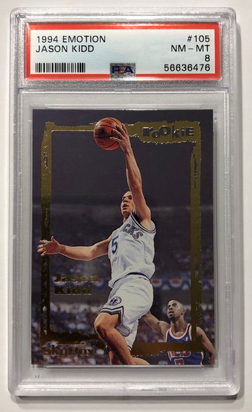 1994 Emotion Jason Kidd PSA 8 #105 Rookie