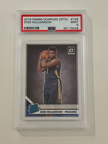2019 Panini Donruss Optic Zion Williamson Rated Rookie PSA 9 MINT