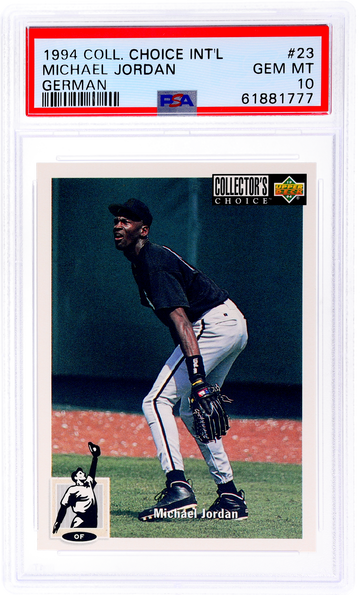1994 Collector's Choice International #23 Michael Jordan German PSA 10