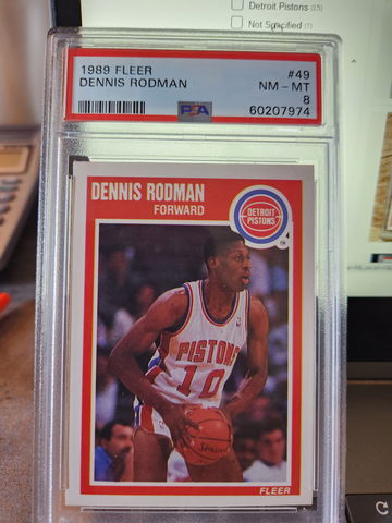 1989 fleer Dennis Rodman 