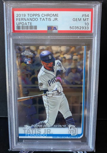 2019 Topps Chrome Update Fernando Tatis Jr PSA 10
