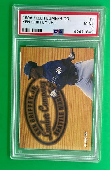 1996 Ken Griffey jr fleer lumber psa 9