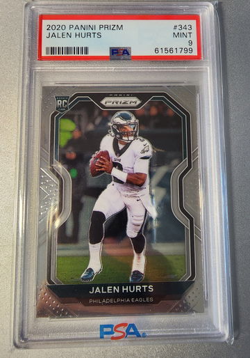 2020 Panini Prizm Rookie RC Jalen Hurts PSA 9