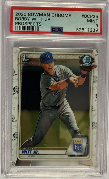 2020 Bowman Chrome Bobby Witt Jr. PSA 9 Mint