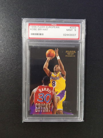 1996 Fleer European #233 KOBE BRYANT  PSA9