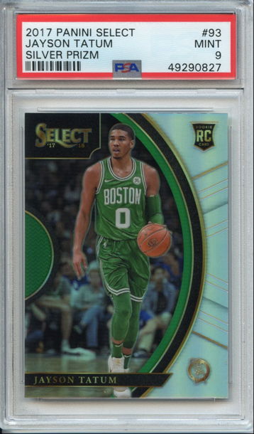 Jayson Tatum Select Silver Rookie PSA 9 NEP