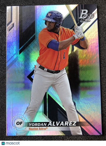 Yordan Alvarez 2019 Bowman Platinum #TOP-100 Houston Astros ⚾