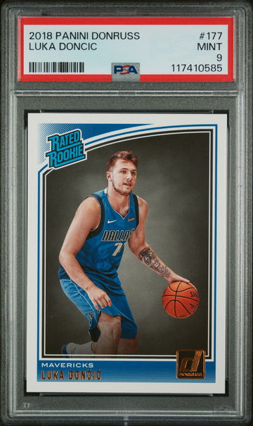 2018 Panini Donruss Rated Rookie Luka Doncic #177 PSA 9