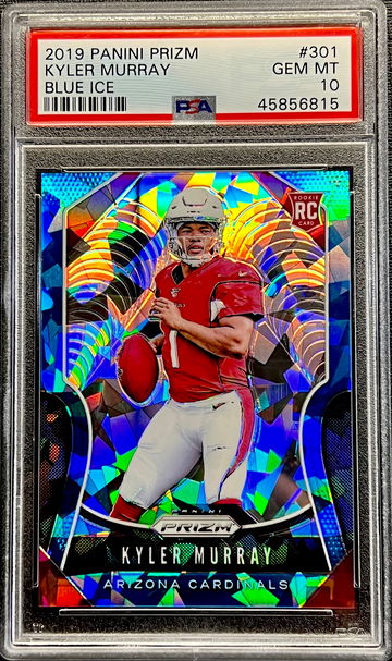2019 Kyler Murray Panini Blue Ice Prizm #301 PSA 10 GEM MINT Rookie Card RC Arizona Cardinals