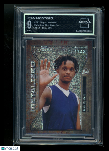 2021 Skybox Metal Universe Metalized Silver Dots Jean Montero #142 /193 Arena Club 9