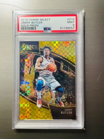 2018 Select Gold Prizms Jimmy Butler /10 WOW PSA 9