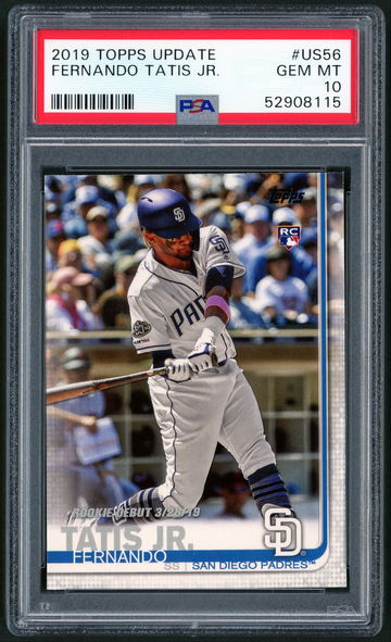 Fernando Tatis Jr. 2019 Topps Update Rookie RC #US56 PSA 10 Gem Mint