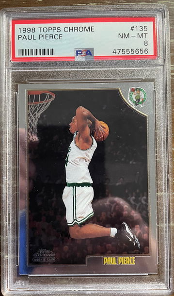 1998 Topps Chrome Paul Pierce PSA 8