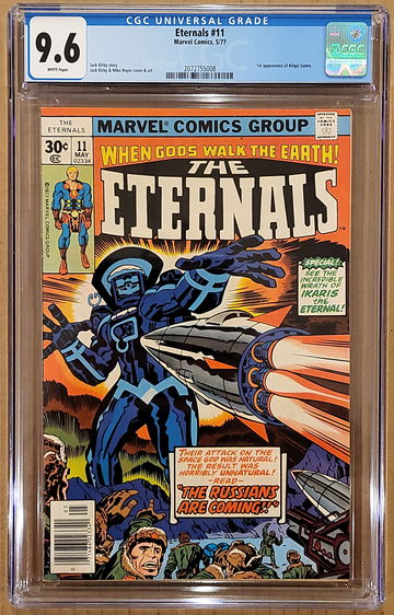 Eternals #11 CGC 9.6 WP 1st Appearance of Kingo and Druid 1977 NM+