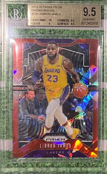 Lebron James 2019 Prizm Red Ice BGS 9.5