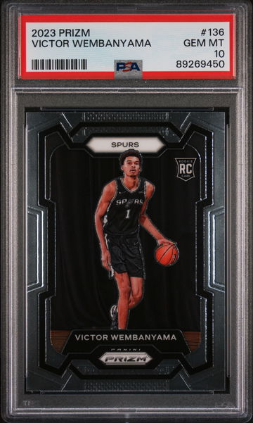 2023 Panini Prizm Victor Wembanyama #136 PSA 10