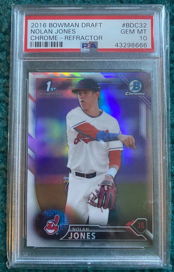 2016 BOWMAN CHROME DRAFT NOLAN JONES REFRACTOR PSA 10
