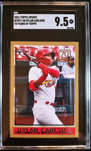 2021 Topps Update DYLAN CARLSON RC 70YT-48 Rookie SGC 9.5 Mint+ 1997 Redux