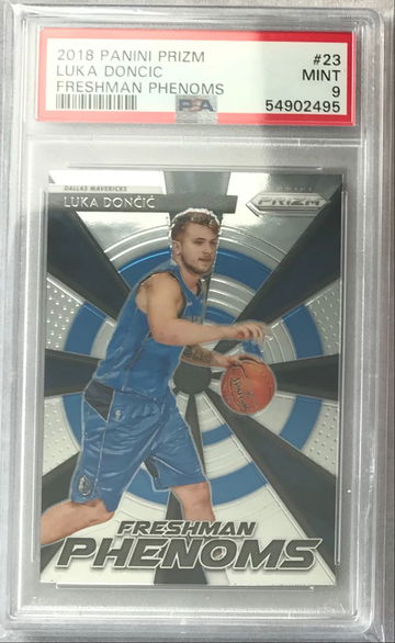 Luka Doncic 2018 Panini Prizm Freshman Phenoms #23 - PSA 9 Mint - Rookie