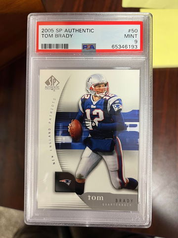 2005 SP Authentic Tom Brady PSA 9