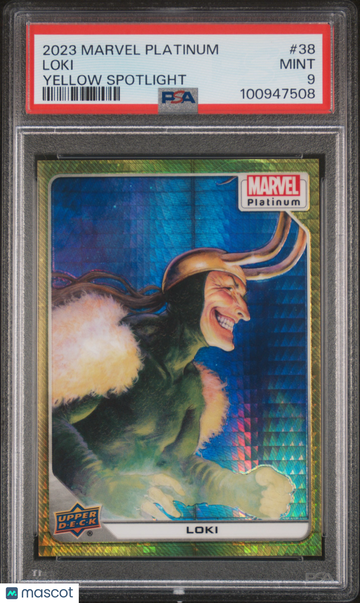 2023 Upper Deck Marvel Platinum Loki #38 PSA 9