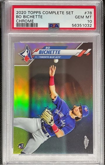 PSA 10 2020 Topps Complete Set Bo Bichette Chrome #78