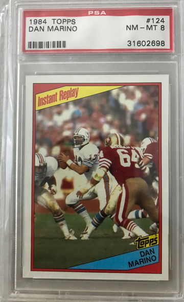 1984 Dan Marino Topps psa 8 RC 
