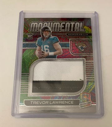 2021 SPECTRA TREVOR LAWRENCE MONUMENTAL META PATCH /25 