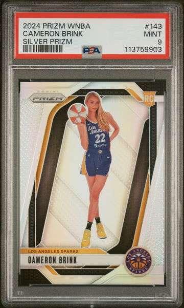 2024 Prizm Silver Prizm Cameron Brink #143 RC PSA 9