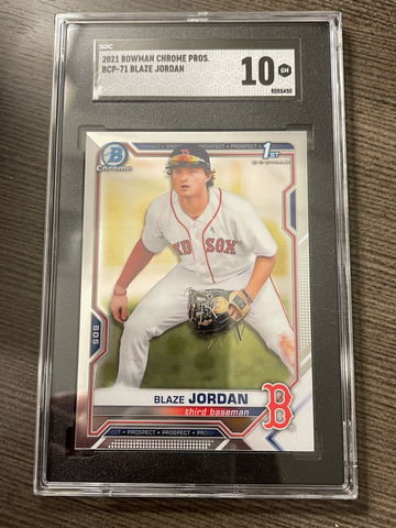 2021 Bowman Chrome Blaze Jordan SGC 10