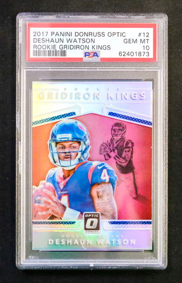 2017 Panini Donruss Optic - Deshaun Watson - Rookie Gridiron Kings Prizm PSA 10