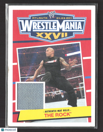 2012 Topps WWE The Rock Authentic Topps