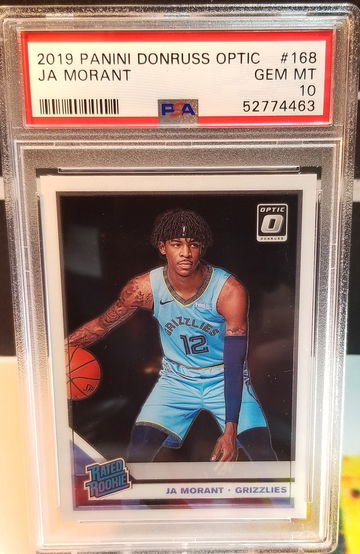 2019-20 Optic #168 Ja Morant PSA 10