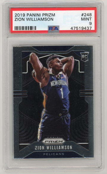 PSA 9 2019 Prizm 248 Zion Williamson - scan picked u