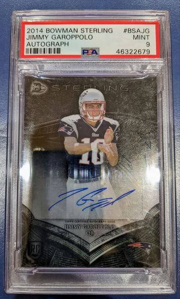 2014 Bowman Sterling Jimmy Garoppolo Auto  PSA 9