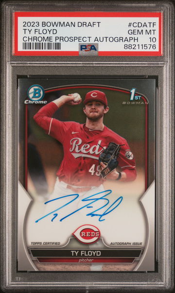 2023 Bowman Chrome Draft Autographs Ty Floyd #CDATF PSA 10