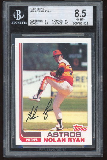 1982 Topps Nolan Ryan #90 BGS 8.5 Houston Astros