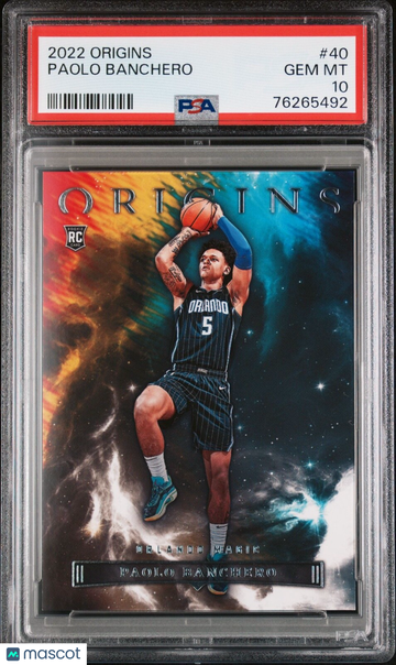 2022 Origins Paolo Banchero #40 Rookie PSA 10