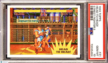 POP 1 PSA 10 RC Chun Li v Balrog 1993 Topps Street Fighter II 1st Edition Rookie