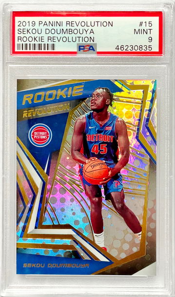 2019 Panini Revolution Sekou Doumbouya Rookie Revolution #15 PSA 9 MINT